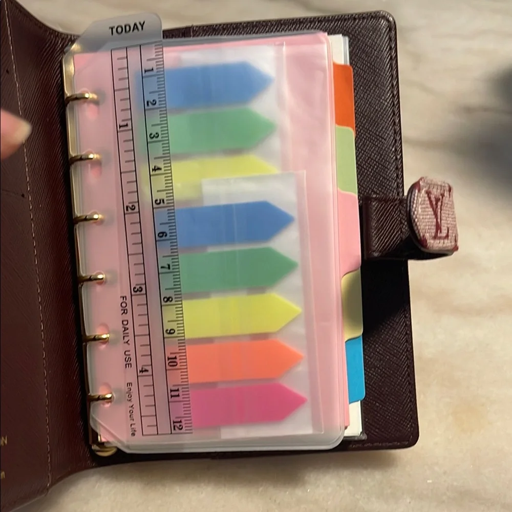 Louis Vuitton Burgundy Monogram agenda Wallet - Picture 6 of 7